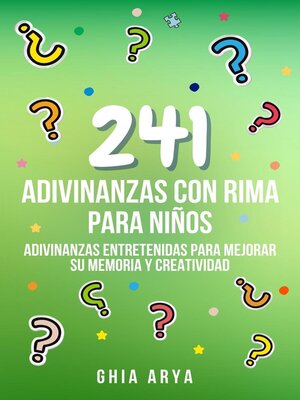 cover image of 241 Adivinanzas Con Rima Para Niños